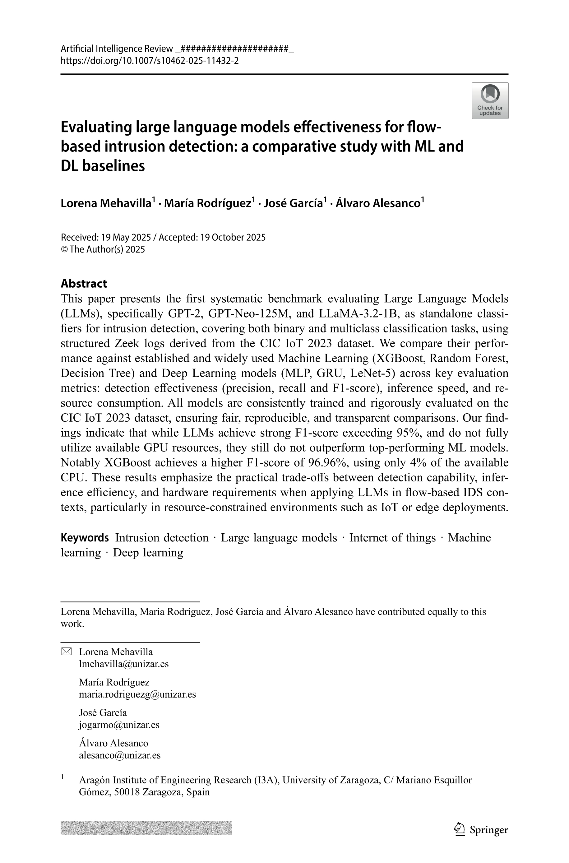 Evaluating large language models effectiveness for flow-based intrusion detection: a comparative study with ML and DL baselines
