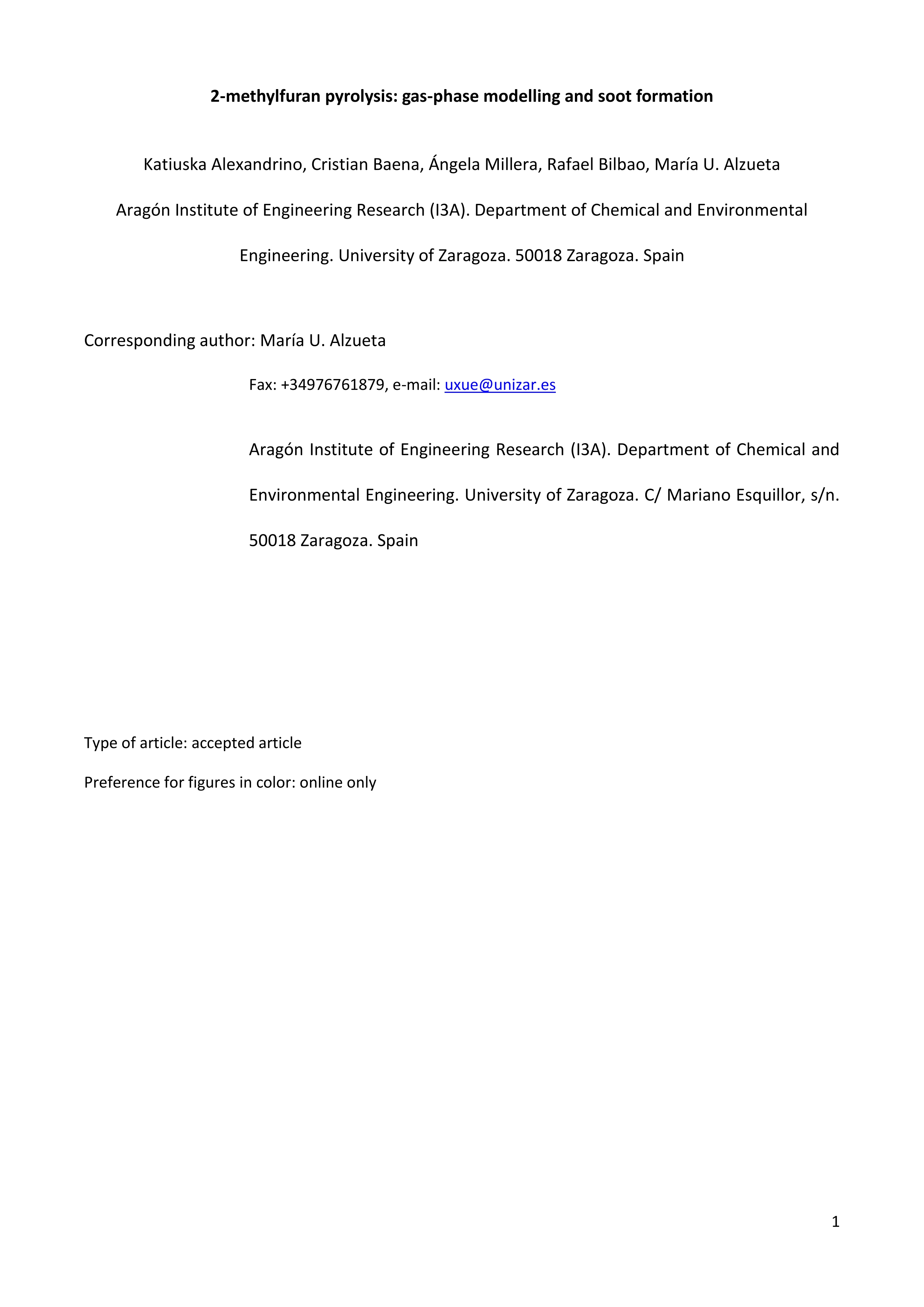 2-methylfuran pyrolysis: Gas-phase modelling and soot formation