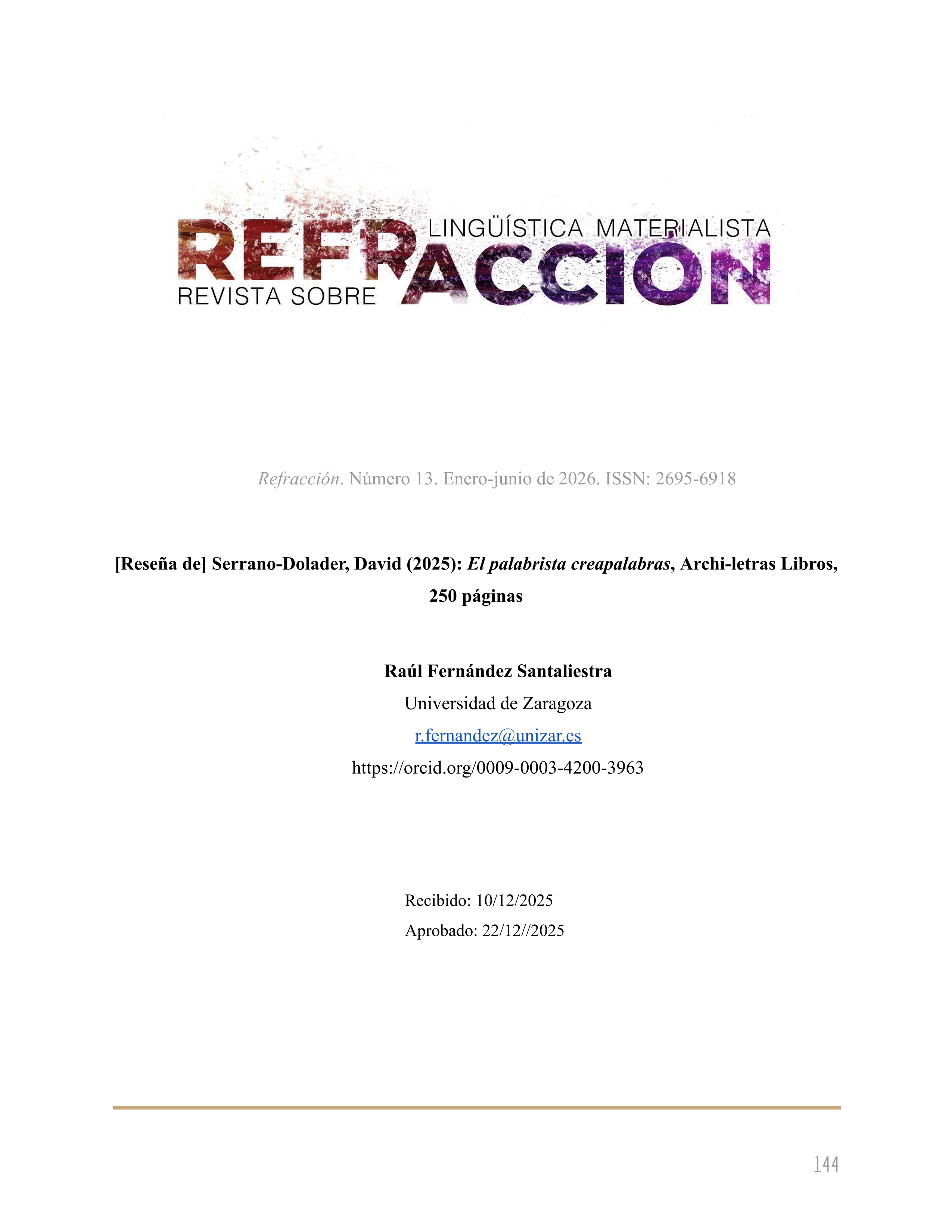 [reseña de] serrano-dolader, david (2025): el palabrista creapalabras, archi-letras libros