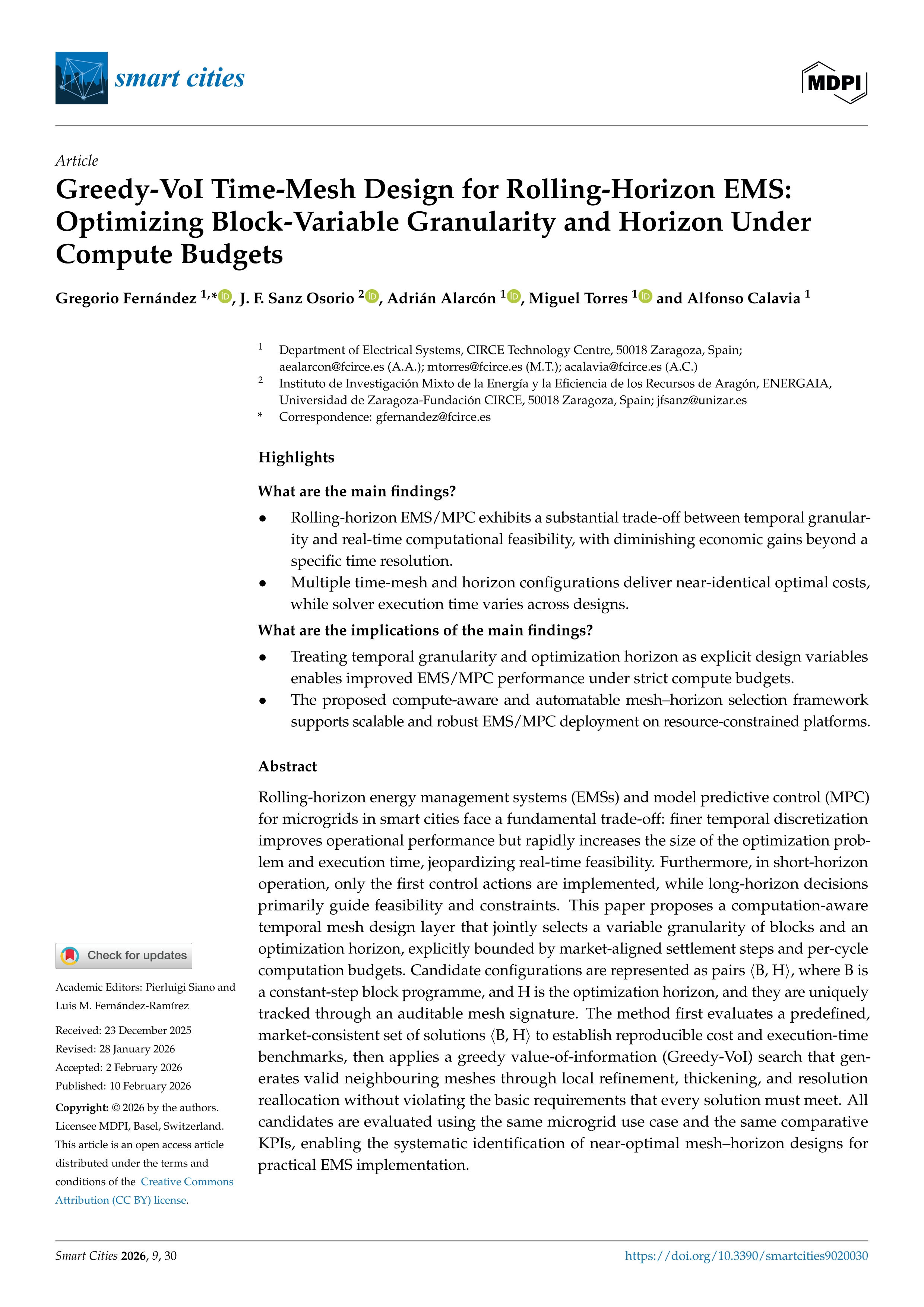 Greedy-VoI Time-Mesh Design for Rolling-Horizon EMS: Optimizing Block-Variable Granularity and Horizon Under Compute Budgets