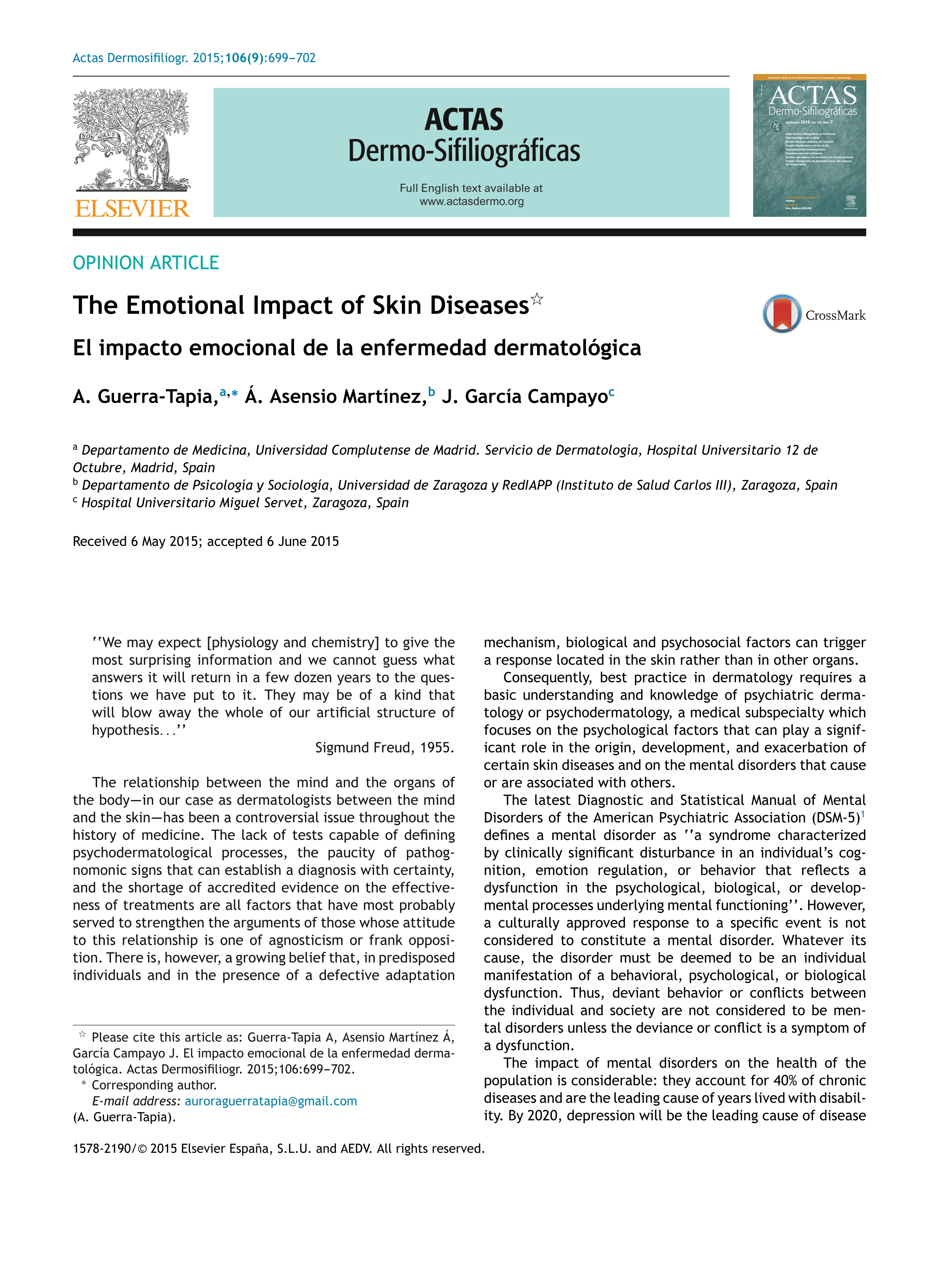 The Emotional Impact of Skin Diseases