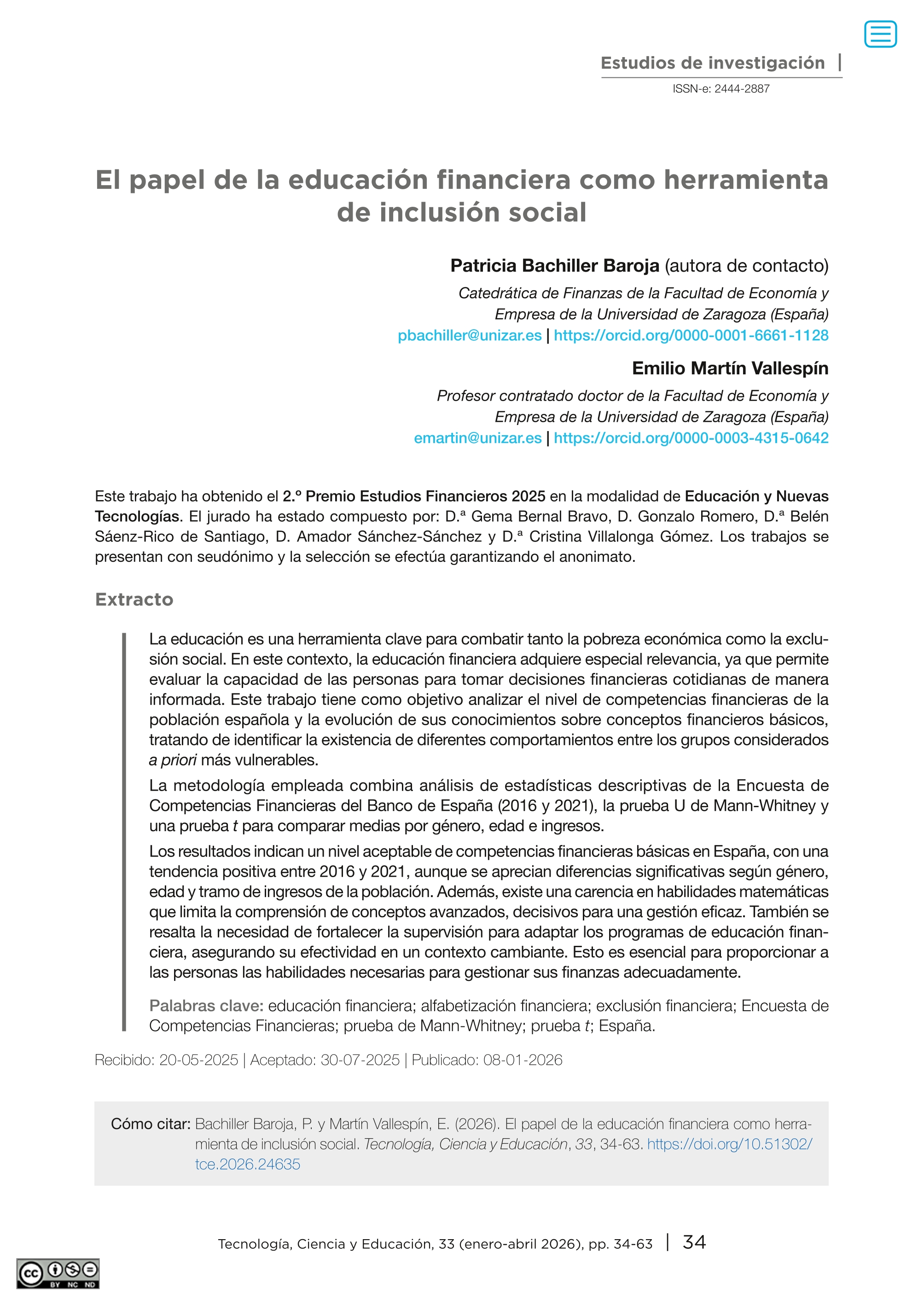 El papel de la educación financiera como herramienta de inclusión social