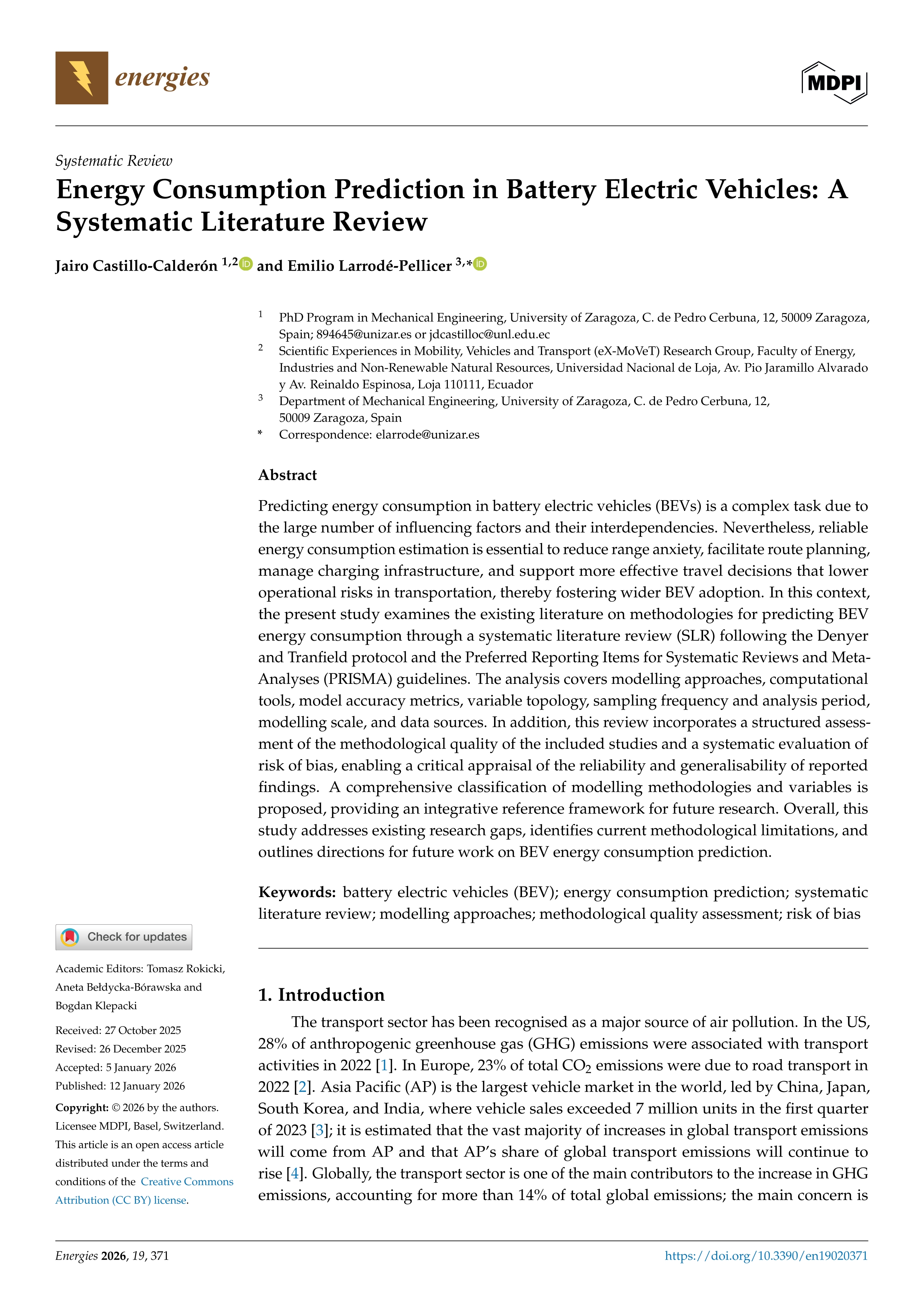Energy Consumption Prediction in Battery Electric Vehicles: A Systematic Literature Review