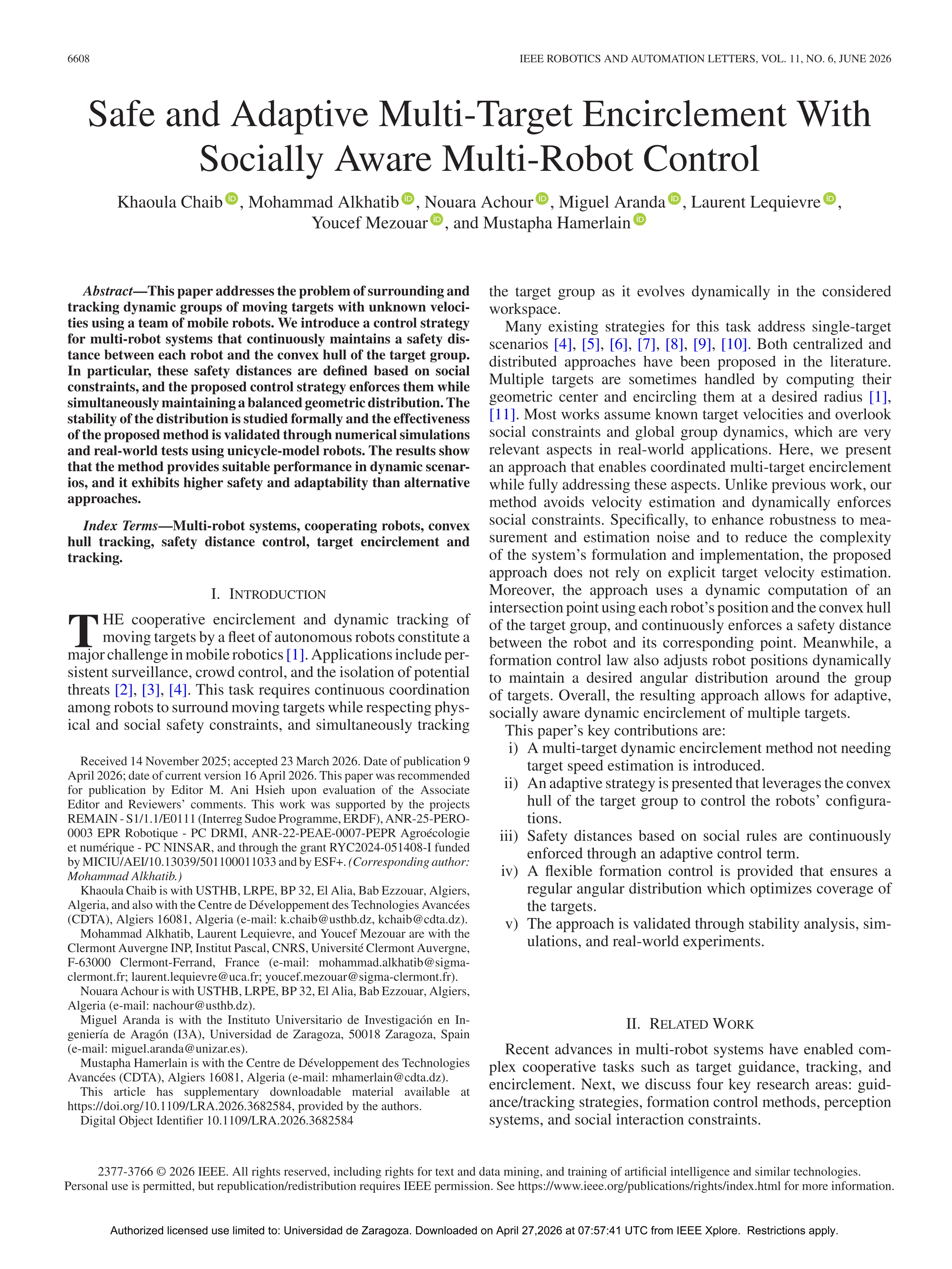 Safe and Adaptive Multi-Target Encirclement With Socially Aware Multi-Robot Control