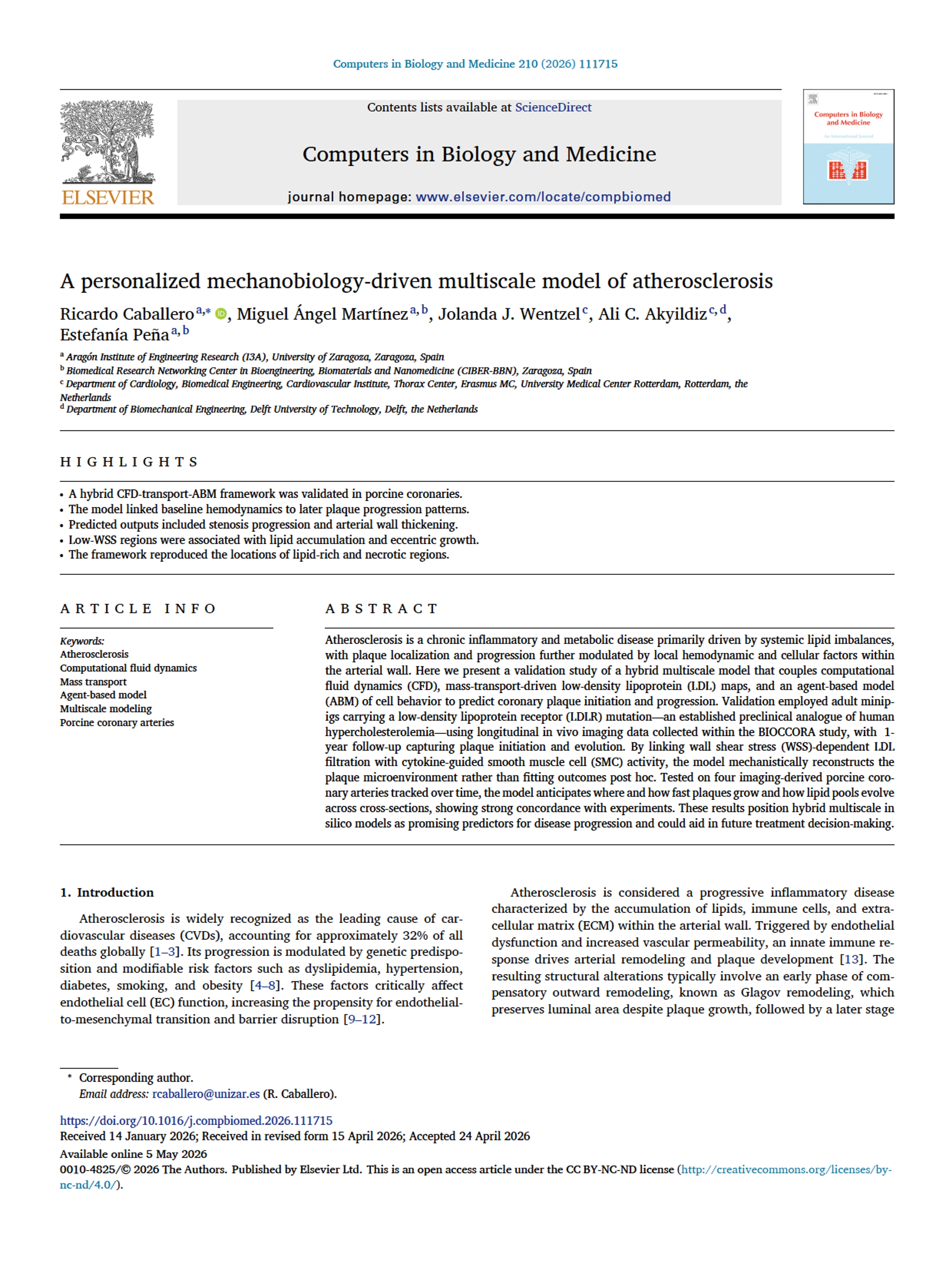 A personalized mechanobiology-driven multiscale model of atherosclerosis