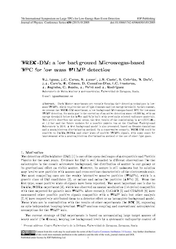 TREX-DM: a low background Micromegas-based TPC for low mass WIMP detection
