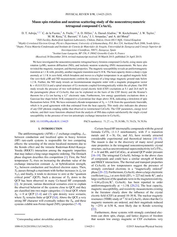 Muon spin rotation and neutron scattering study of the noncentrosymmetric tetragonal compound CeAuAl3