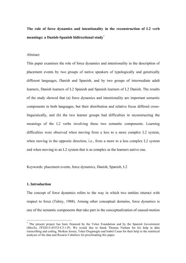 The role of force dynamics and intentionality in the reconstruction of L2 verb meanings: a Danish-Spanish bidirectional study.