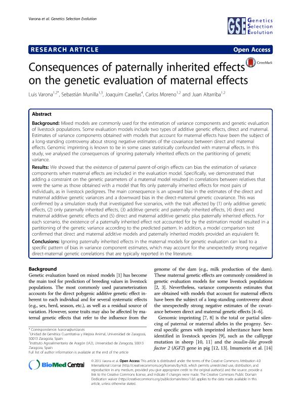 Consequences of paternally inherited effects on the genetic evaluation of maternal effects