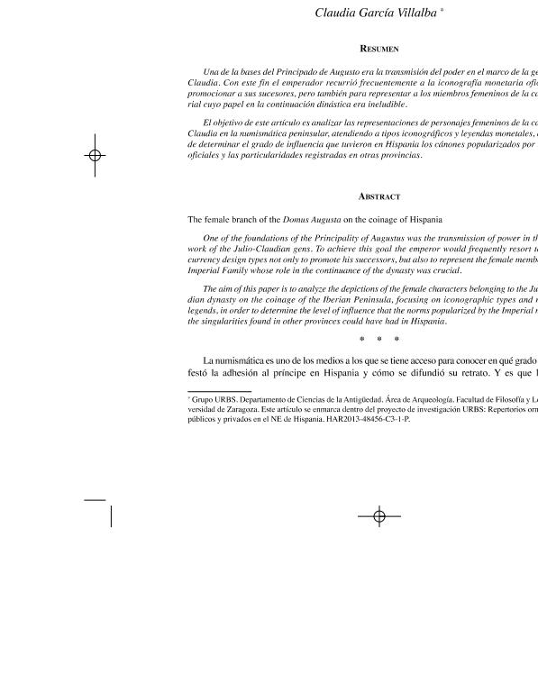 La rama femenina de la Domus Augusta en la amonedación hispana