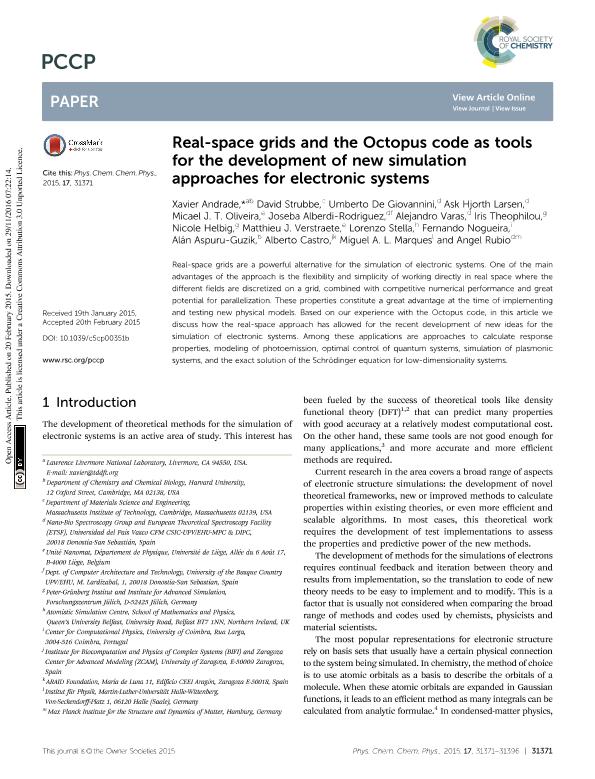 Real-space grids and the Octopus code as tools for the development of new simulation approaches for electronic systems