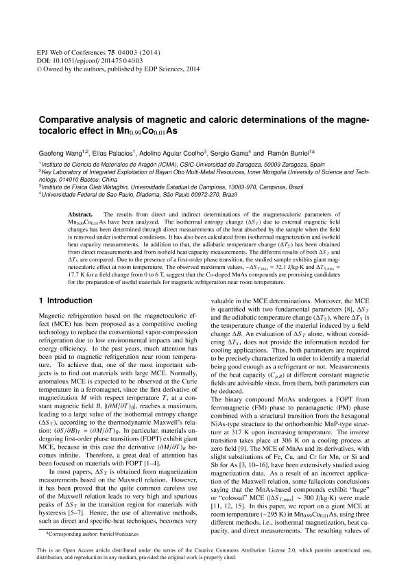 Comparative analysis of magnetic and caloric determinations of the magnetocaloric effect in Mn0.99Co0.01As