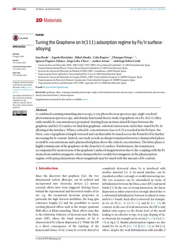 Tuning the Graphene on Ir(111) adsorption regime by Fe/Ir surface-alloying