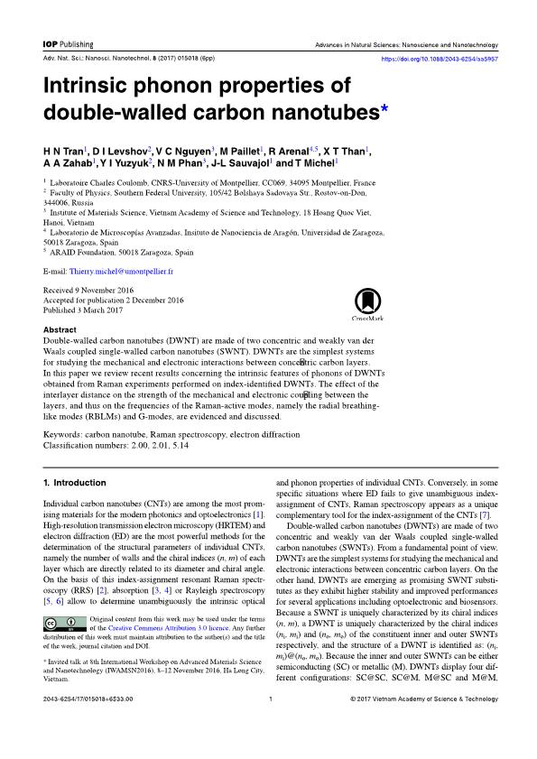 Intrinsic phonon properties of double-walled carbon nanotubes