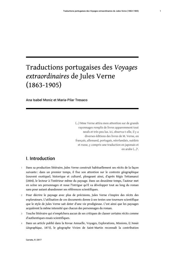 Traductions portugaises des Voyages extraordinaires de Jules Verne (1863-1905)