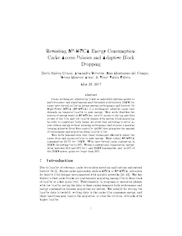 Revisiting LP-NUCA Energy Consumption: Cache Access Policies and Adaptive Block Dropping