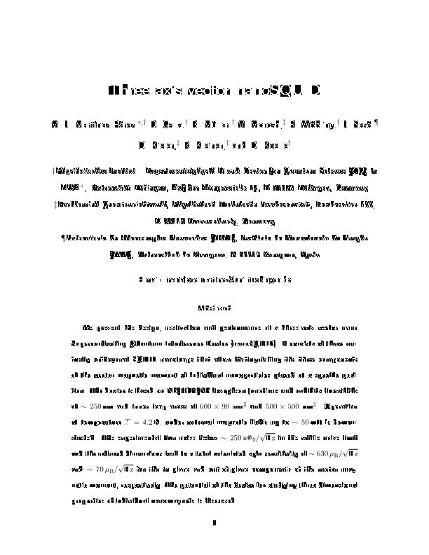 Three-Axis Vector Nano Superconducting Quantum Interference Device