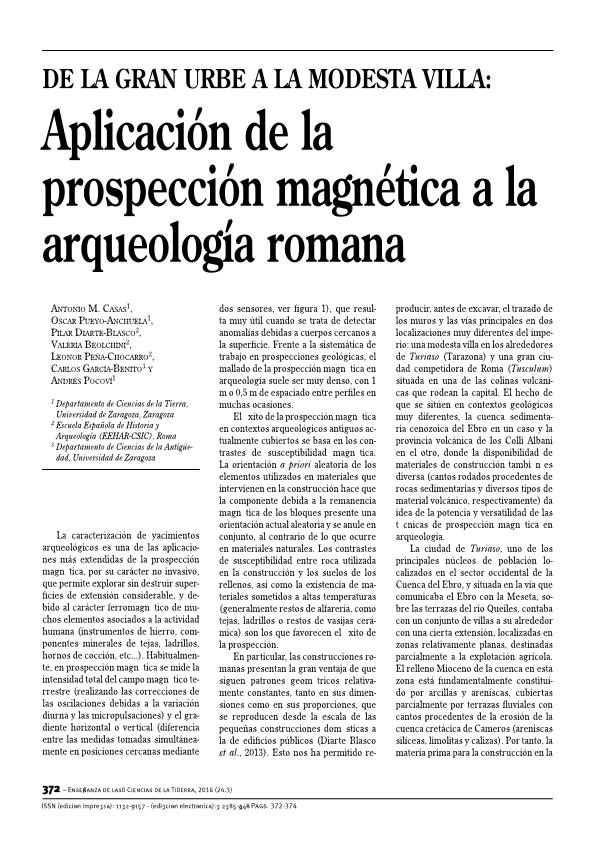De la gran urbe a la modesta villa: aplicación de la prospección magnética a la arqueología romana