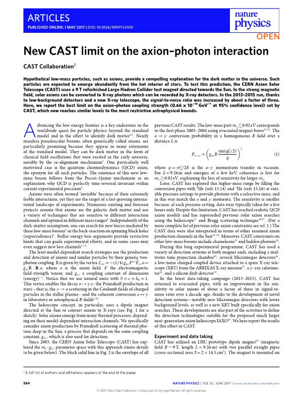 New CAST limit on the axion-photon interaction