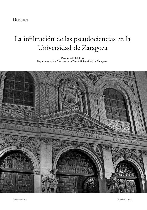 La infiltración de las pseudociencias en la Universidad de Zaragoza