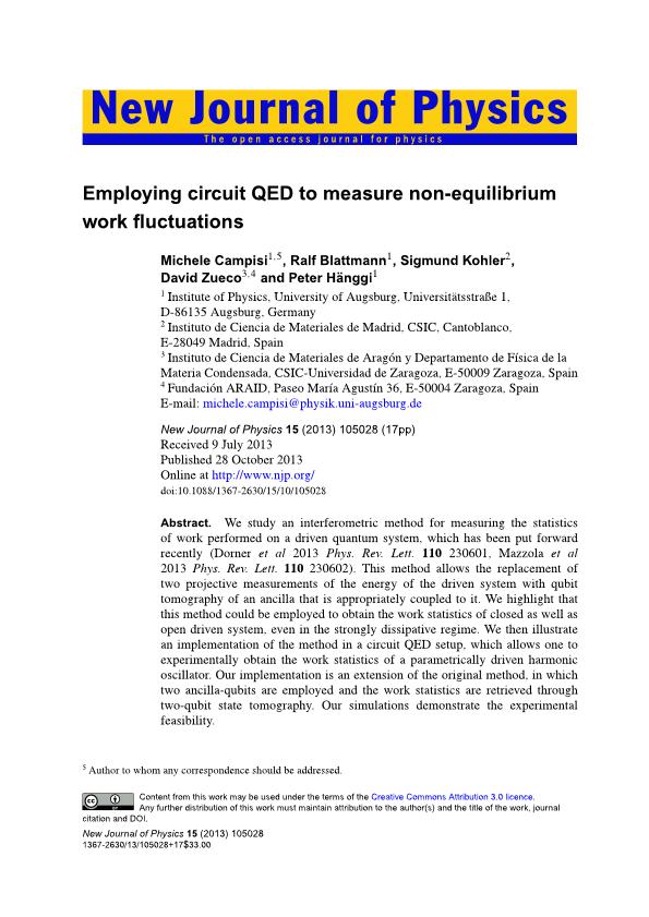 Employing circuit QED to measure non-equilibrium work fluctuations