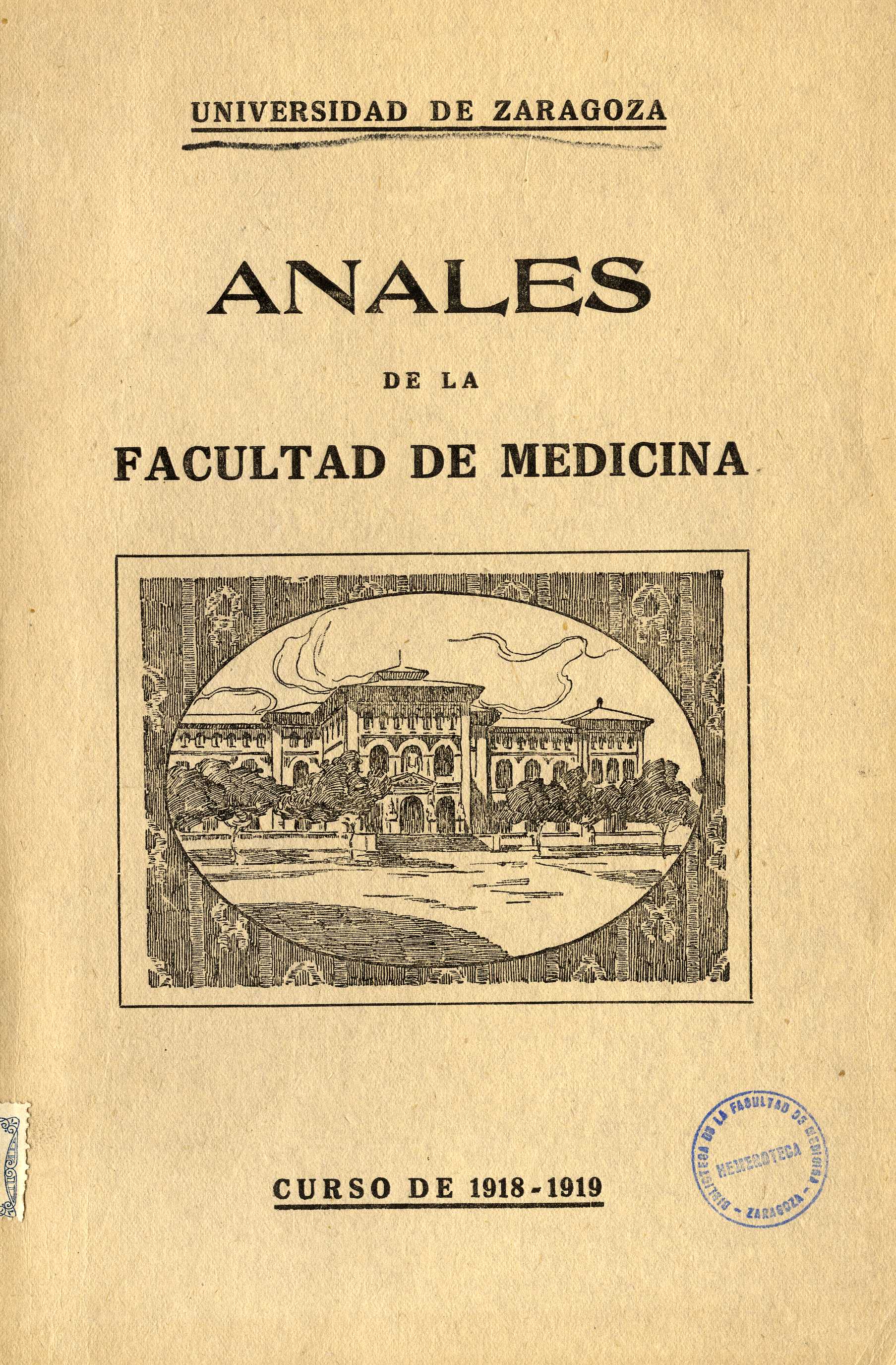 Anales de la Facultad de Medicina, fasc. 1,  (1918-19)