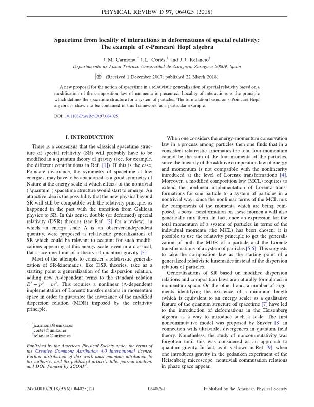 Spacetime from locality of interactions in deformations of special relativity: The example of kappa- Poincare Hopf algebra