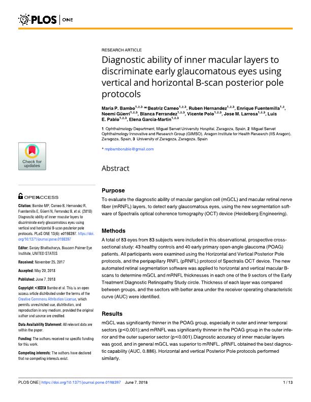 Diagnostic ability of inner macular layers to discriminate early glaucomatous eyes using vertical and horizontal B-scan posterior pole protocols