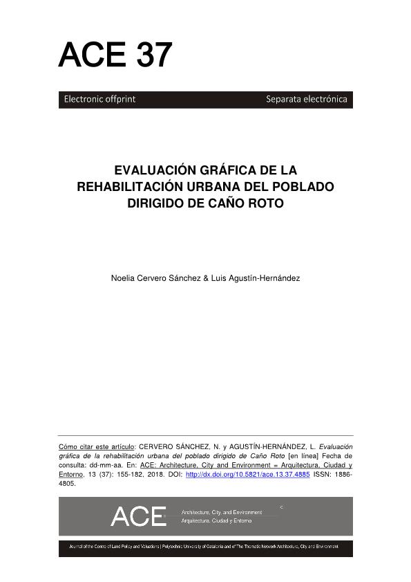 Evaluación gráfica de la rehabilitación urbana del Poblado Dirigido de Caño Roto