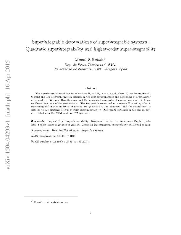 Superintegrable deformations of superintegrable systems: Quadratic superintegrability and higher-order superintegrability