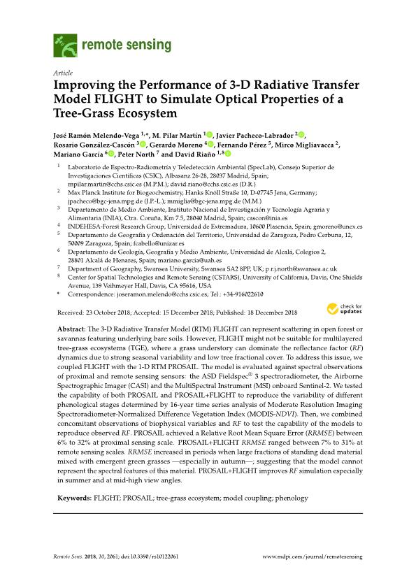 Improving the performance of 3-D radiative transfer model FLIGHT to simulate optical properties of a tree-grass ecosystem