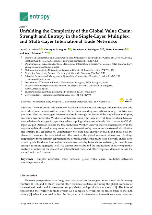Unfolding the complexity of the global value chain: Strength and entropy in the single-layer, multiplex, and multi-layer international trade networks
