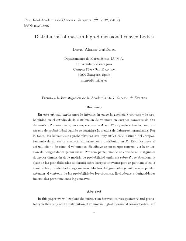 Distribution of mass in high-dimensional convex bodies