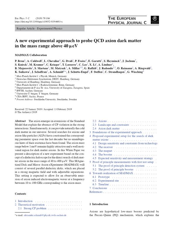 A new experimental approach to probe QCD axion dark matter in the mass range above 40µeV