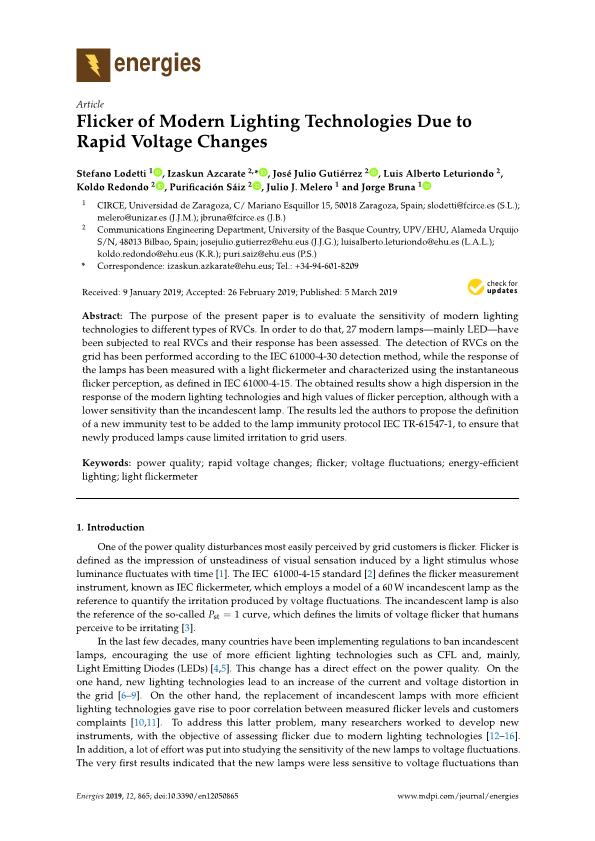 Flicker of Modern Lighting Technologies Due to Rapid Voltage Changes