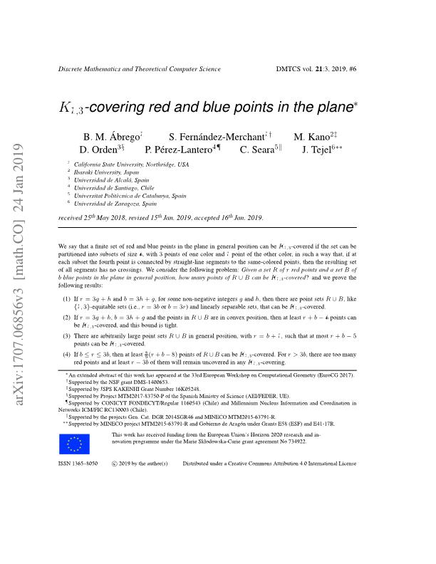K1,3-covering red and blue points in the plane