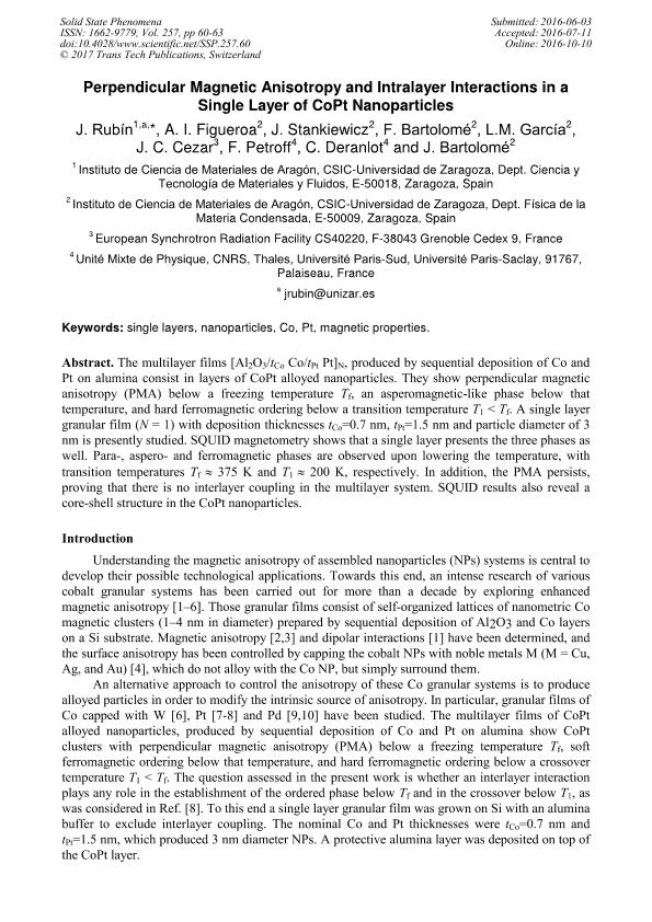 Perpendicular magnetic anisotropy and intralayer interactions in a single layer of CoPt nanoparticles