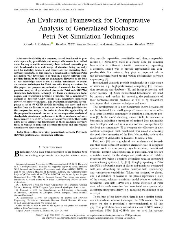 An Evaluation Framework for Comparative Analysis of Generalized Stochastic Petri Net Simulation Techniques