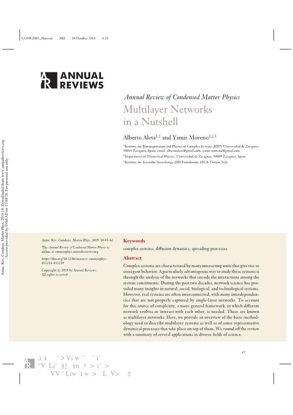 Multilayer networks in a nutshell