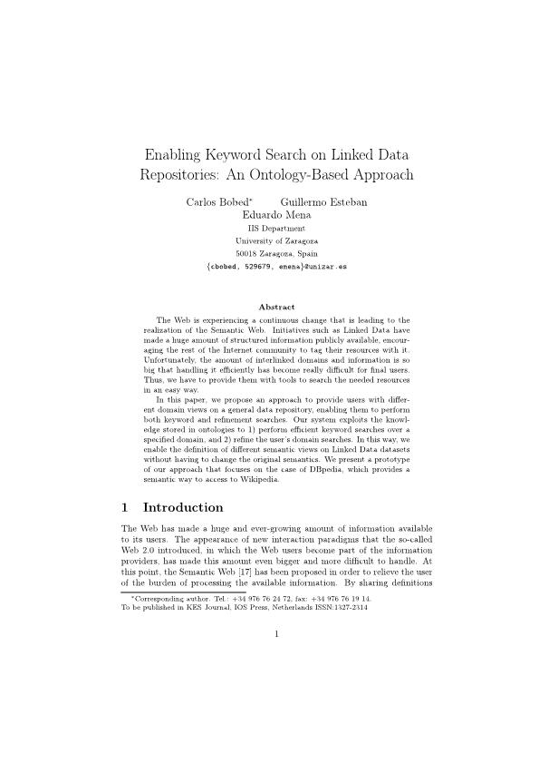 Enabling Keyword Search on Linked Data Repositories: An Ontology-Based Approach