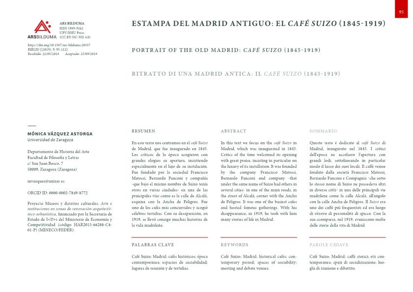 Estampa del Madrid antiguo: el café Suizo (1845-1919)