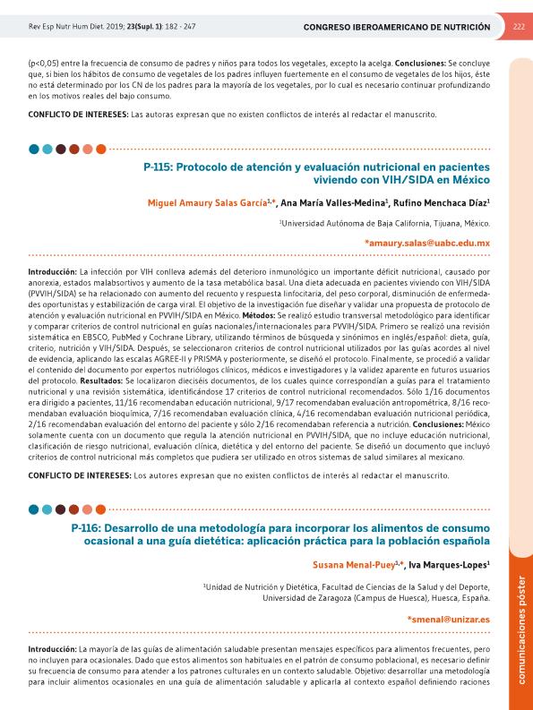 Desarrollo de una metodología para incorporar los alimentos de consumo ocasional a una guía dietética: aplicación práctica para la población española