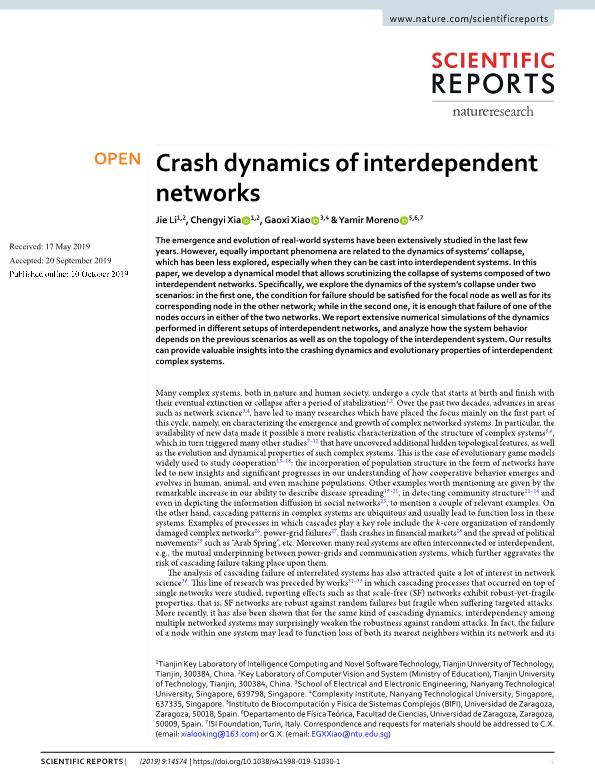 Crash dynamics of interdependent networks