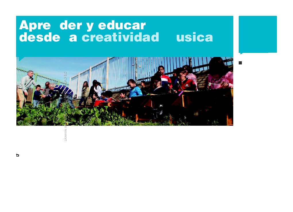 Aprender y educar desde la creatividad musical.
