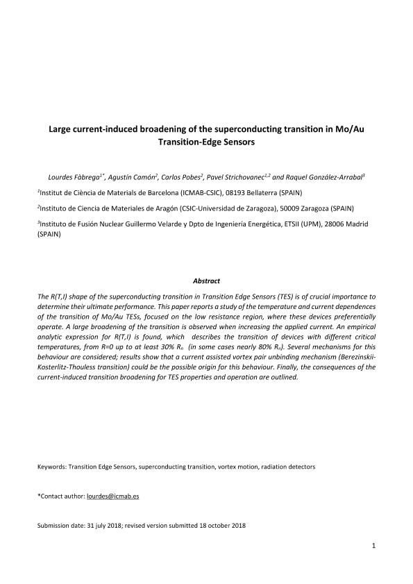 Large current-induced broadening of the superconducting transition in Mo/Au transition edge sensors