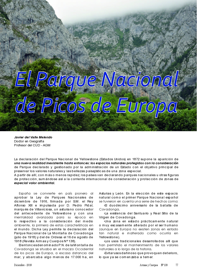 El Parque Nacional de Picos de Europa