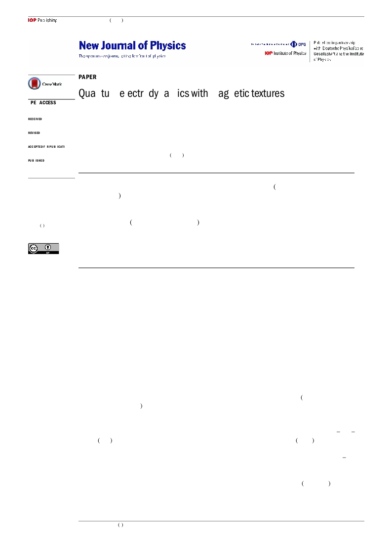 Quantum electrodynamics with magnetic textures