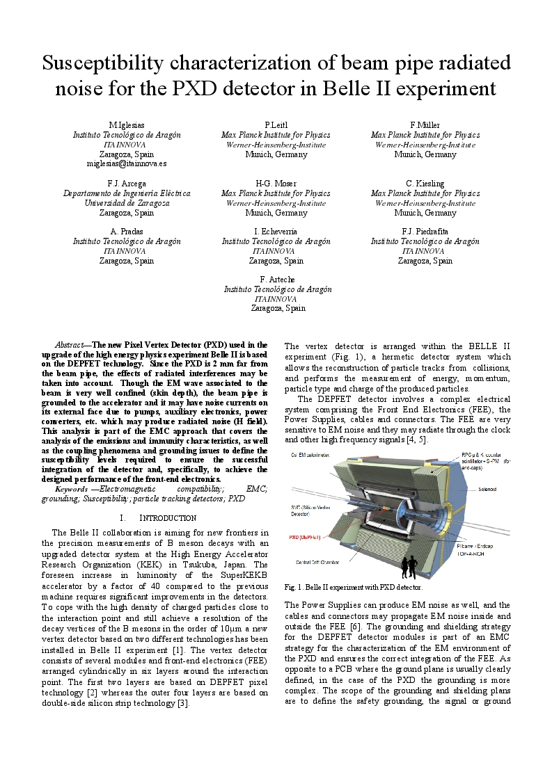 Susceptibility characterization of beam pipe radiated noise for the PXD detector in Belle II experiment