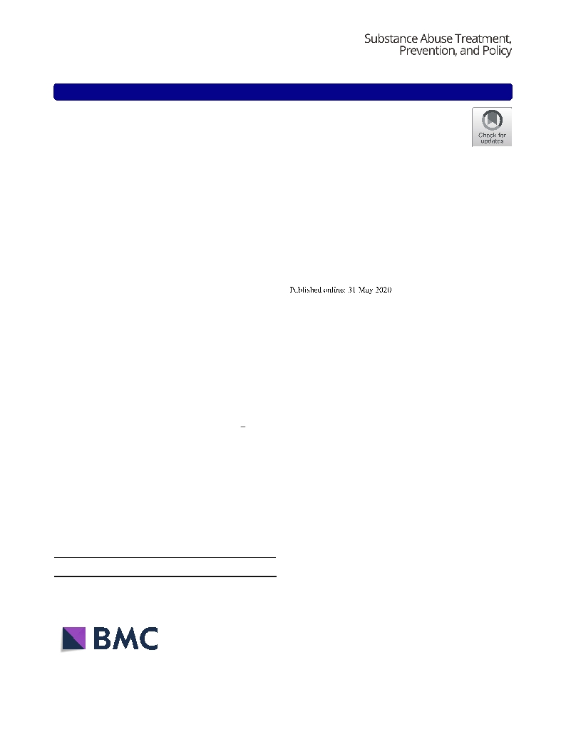 Effects of behavioural activation on substance use and depression: a systematic review (vol 13, 36, 2018)