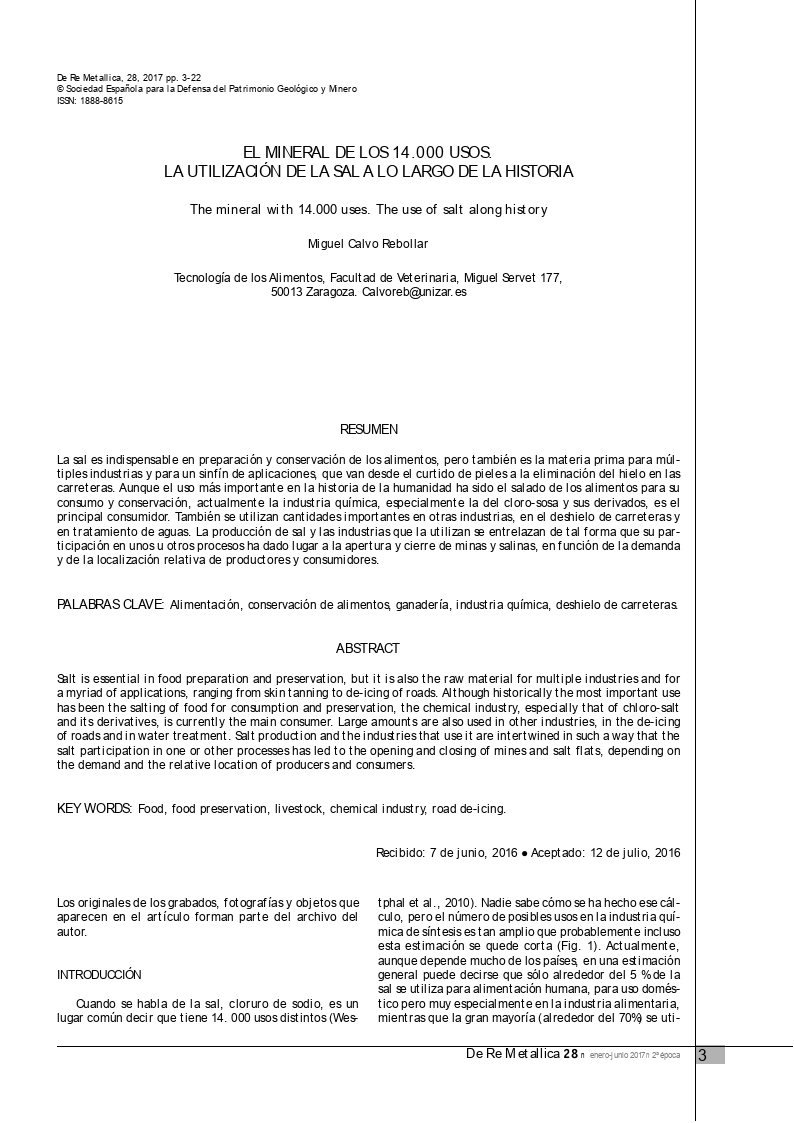 El mineral de los 14.000 usos. La utilización de la sal a lo largo de la historia